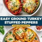 Ground Turkey Stuffed Peppers Recipe