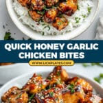 Honey Garlic Chicken Bites Recipe