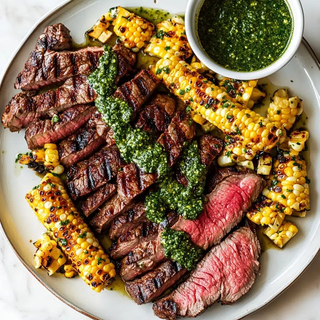 Grilled Ribeye with Chimichurri Sauce Recipe - Recipe Image