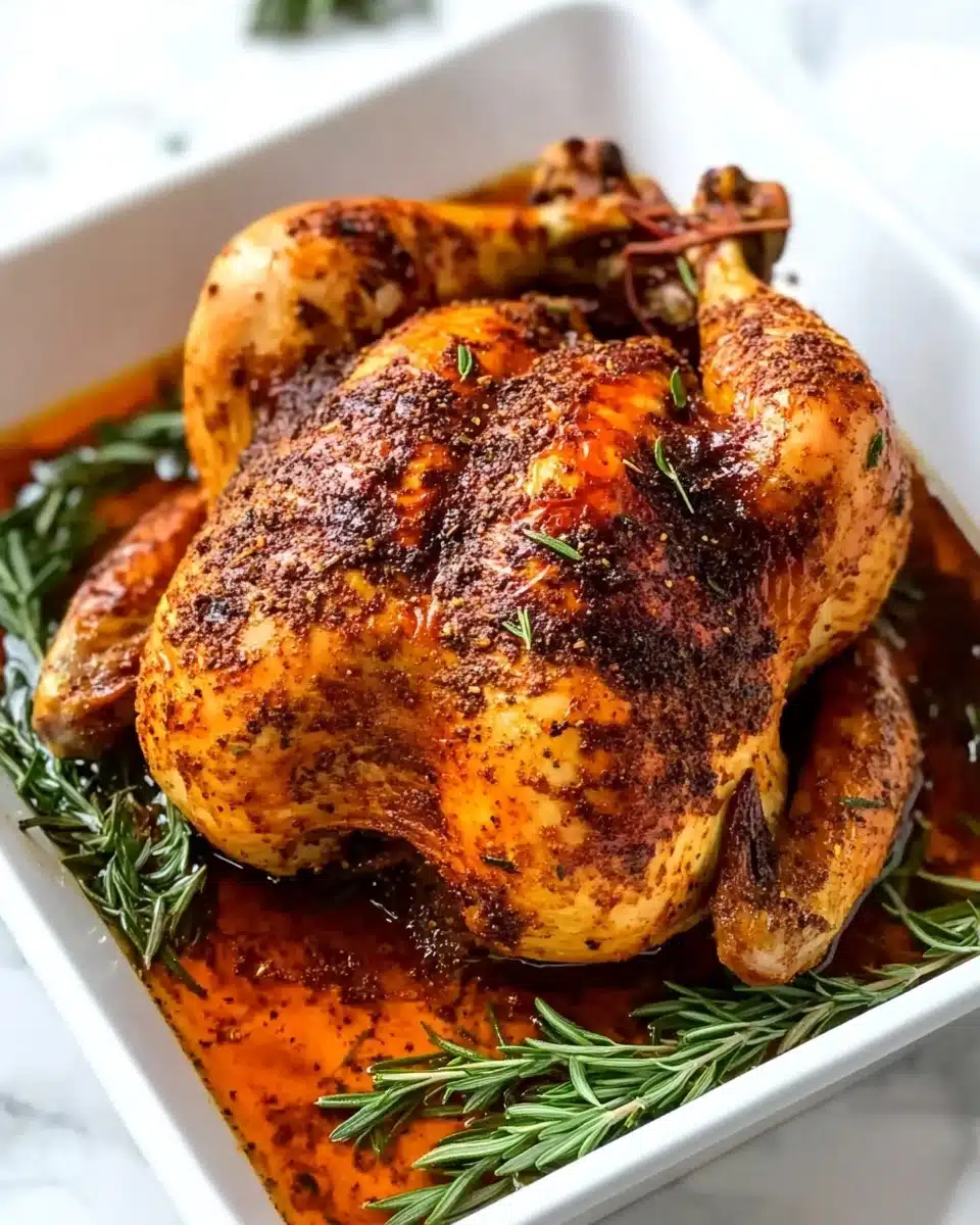 Garlic Herb Butter Roasted Chicken Recipe - Recipe Image