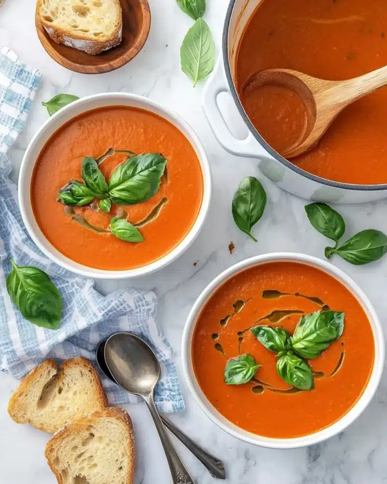 Roasted Tomato Basil Soup Recipe