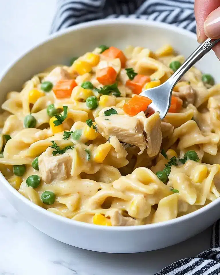Instant Pot Cheesy Chicken, Noodles, and Vegetables Recipe