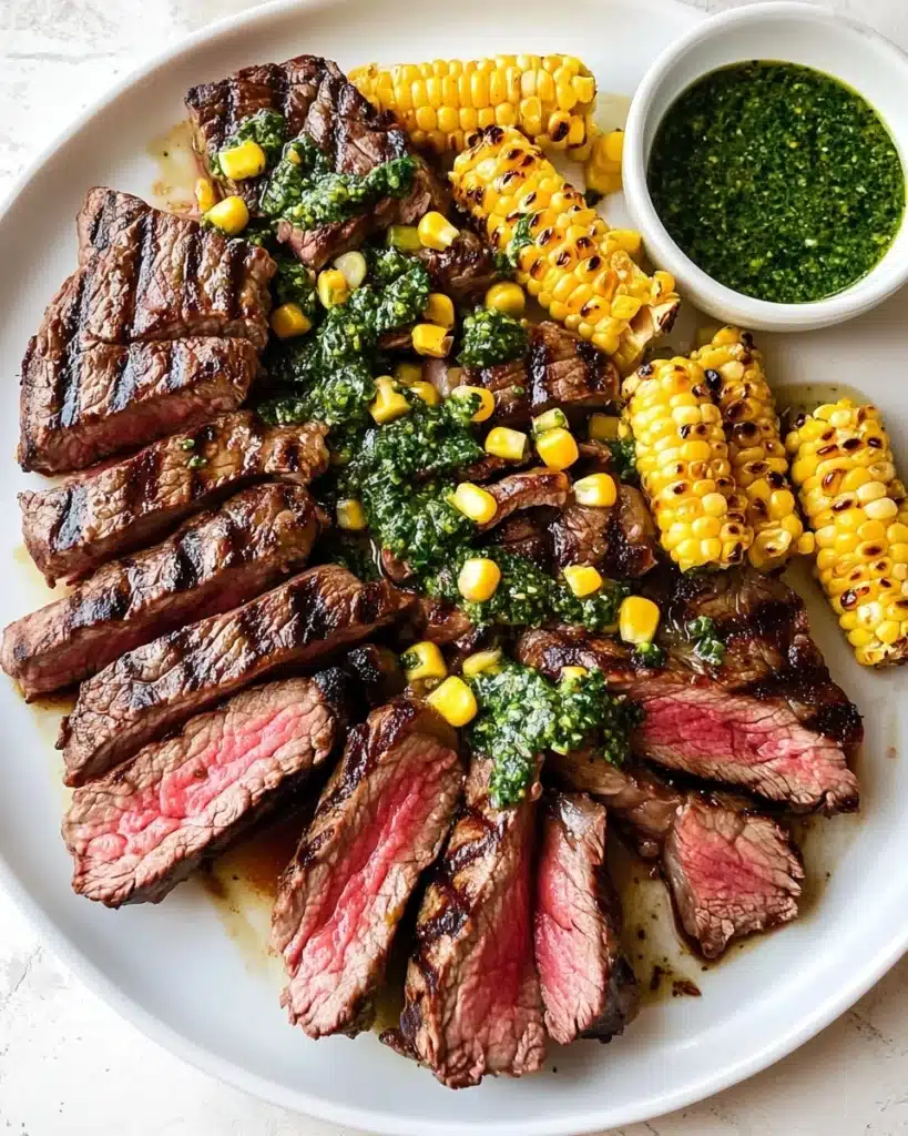 Grilled Ribeye with Chimichurri Sauce Recipe