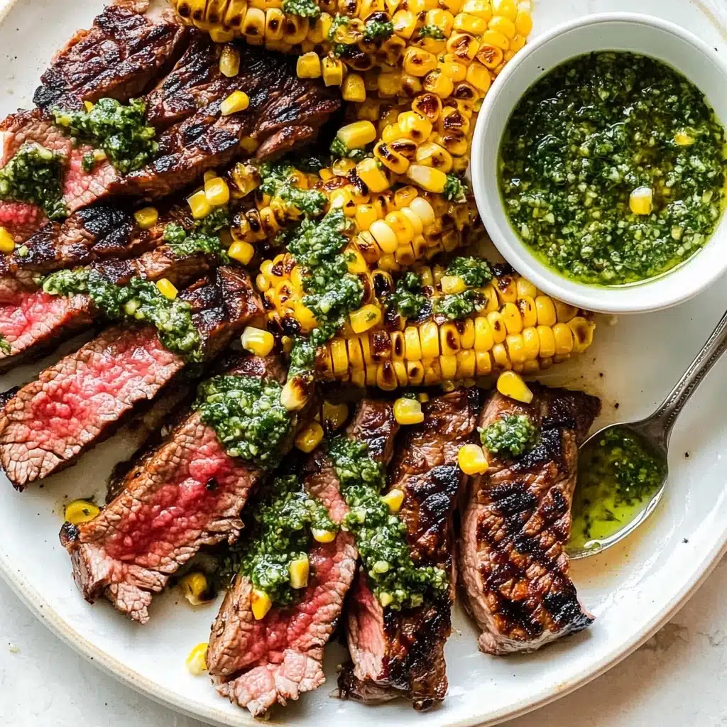 Grilled Ribeye with Chimichurri Sauce Recipe - Recipe Image