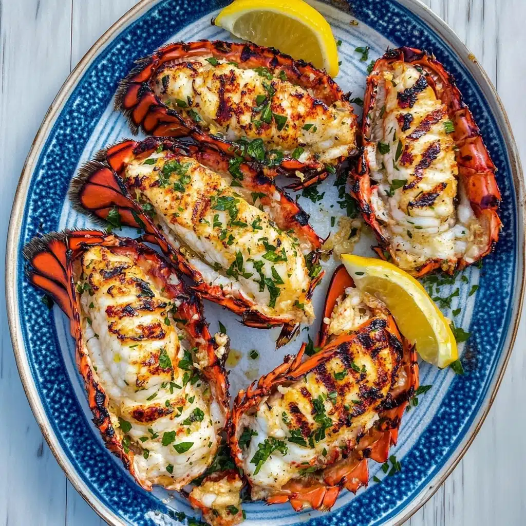 Grilled Lobster Tail with Garlic Butter Recipe - Recipe Image