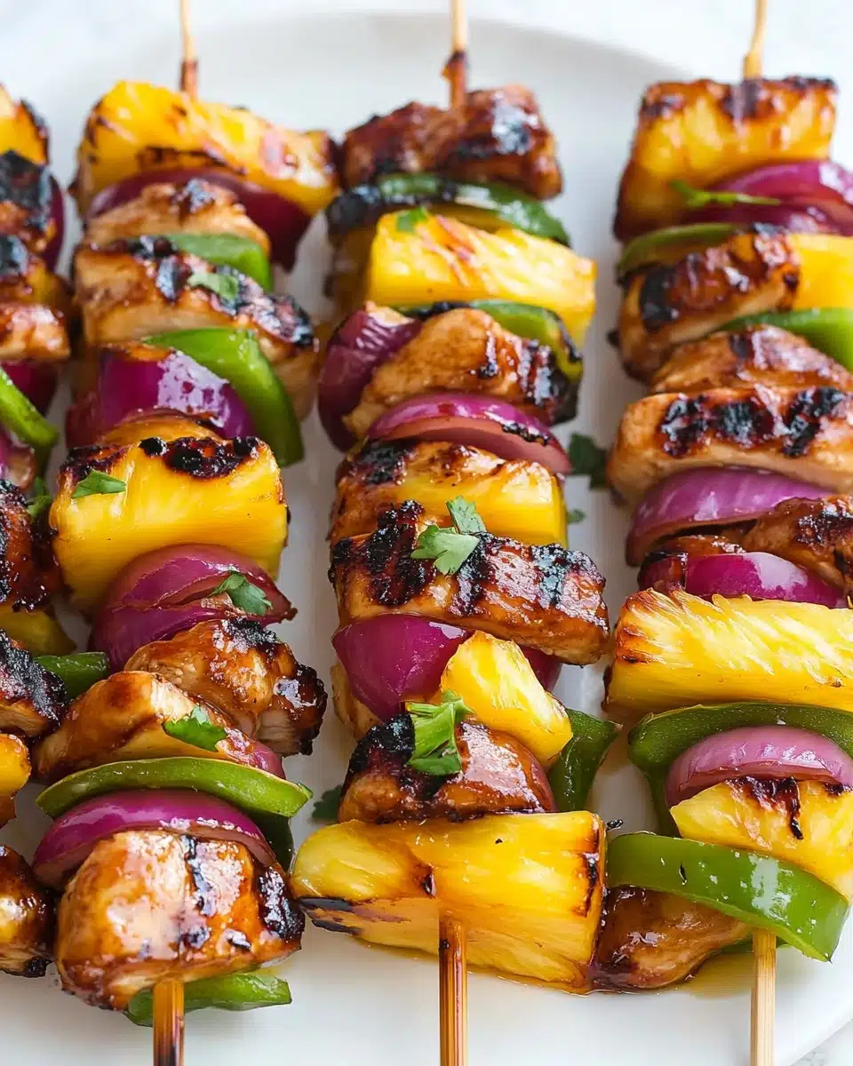 Hawaiian Chicken Kebabs Recipe