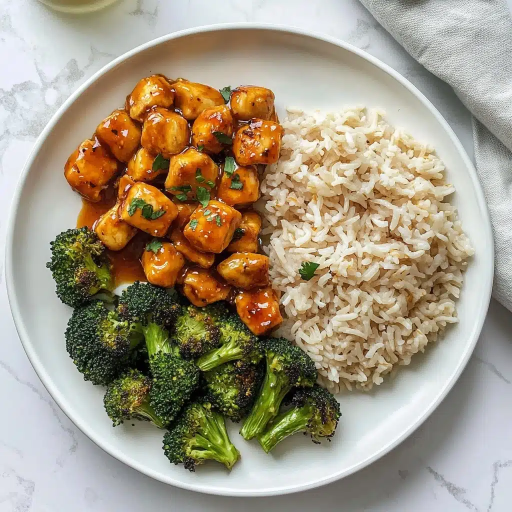 Sticky Apricot Chicken and Broccoli Recipe - Recipe Image