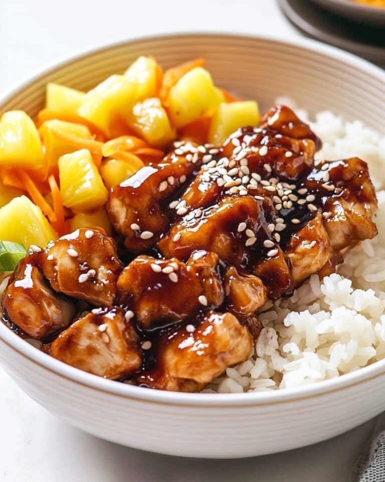 Chicken Teriyaki Pineapple Bowl Recipe