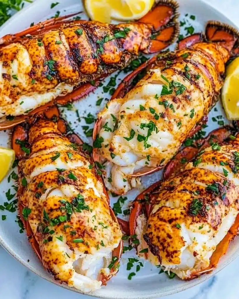Grilled Lobster Tail with Garlic Butter Recipe