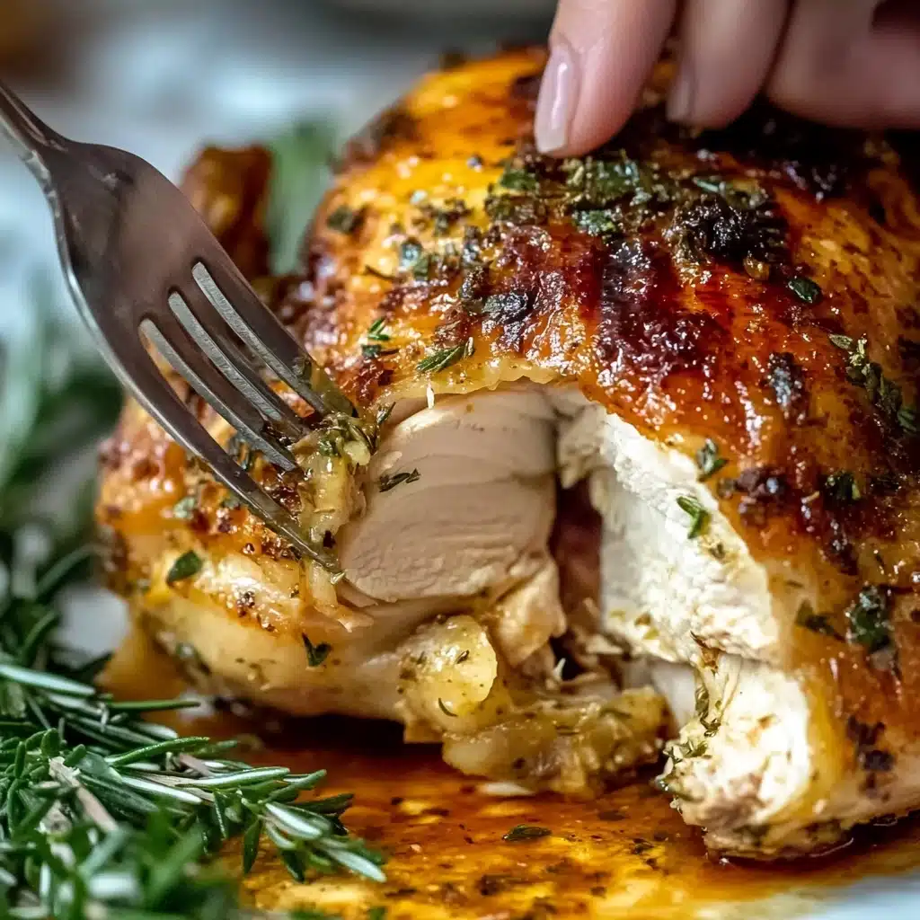 Garlic Herb Butter Roasted Chicken Recipe
