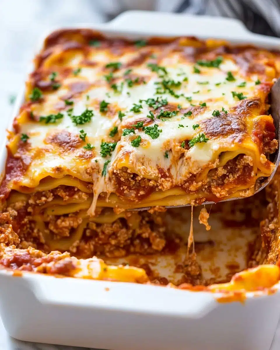 Classic Three-Cheese Lasagna Recipe