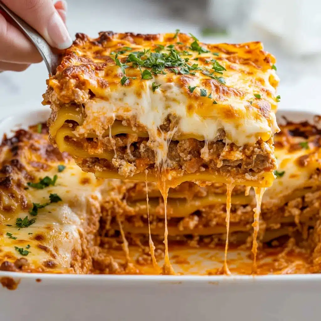 Classic Three-Cheese Lasagna Recipe - Recipe Image