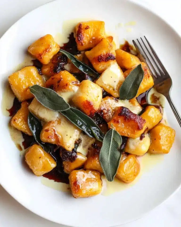 Crisp Gnocchi and Roast Pumpkin with Brown Butter Recipe