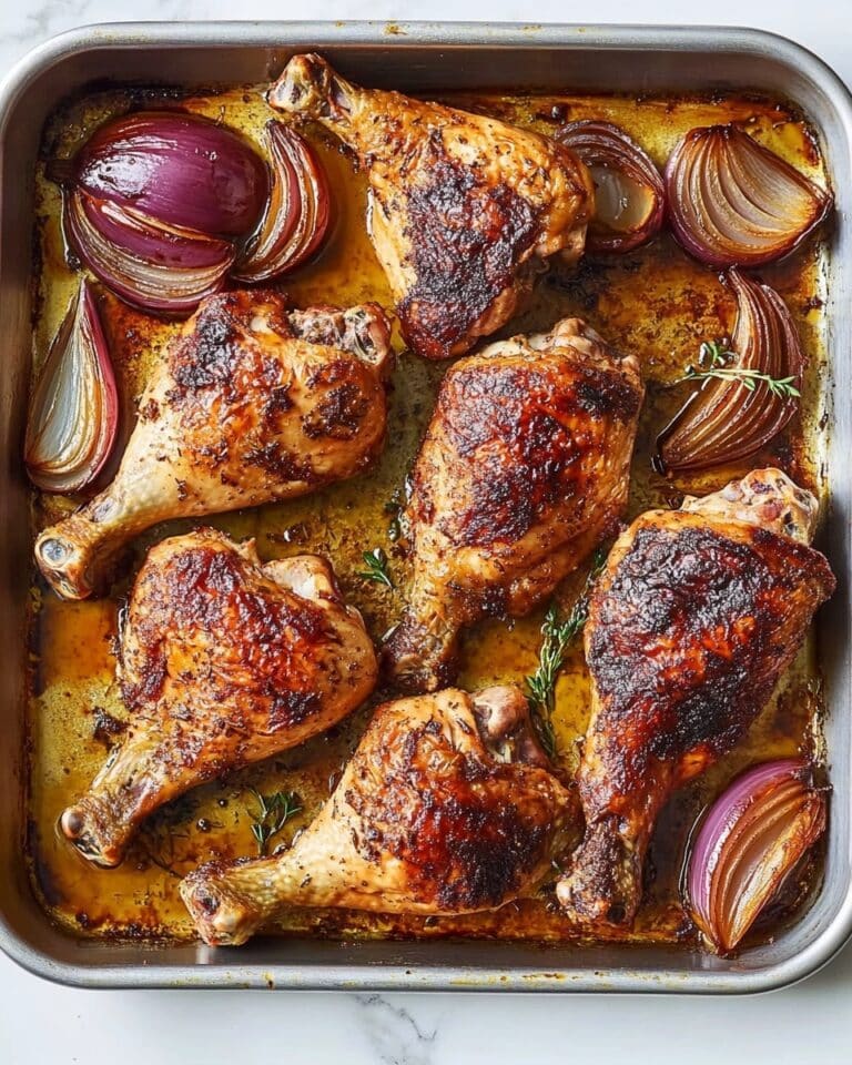 Sheet-Pan Roasted Red Onion Chicken Recipe