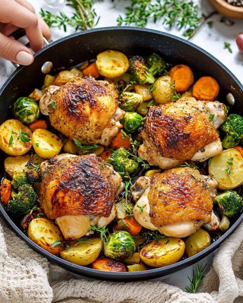 Buttermilk Marinated Roast Chicken with Fresh Herbs Recipe