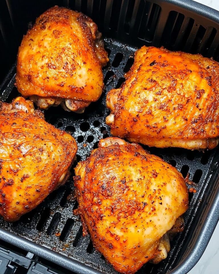 Air Fryer Chicken Thighs – SUPER CRISPY and JUICY! Recipe