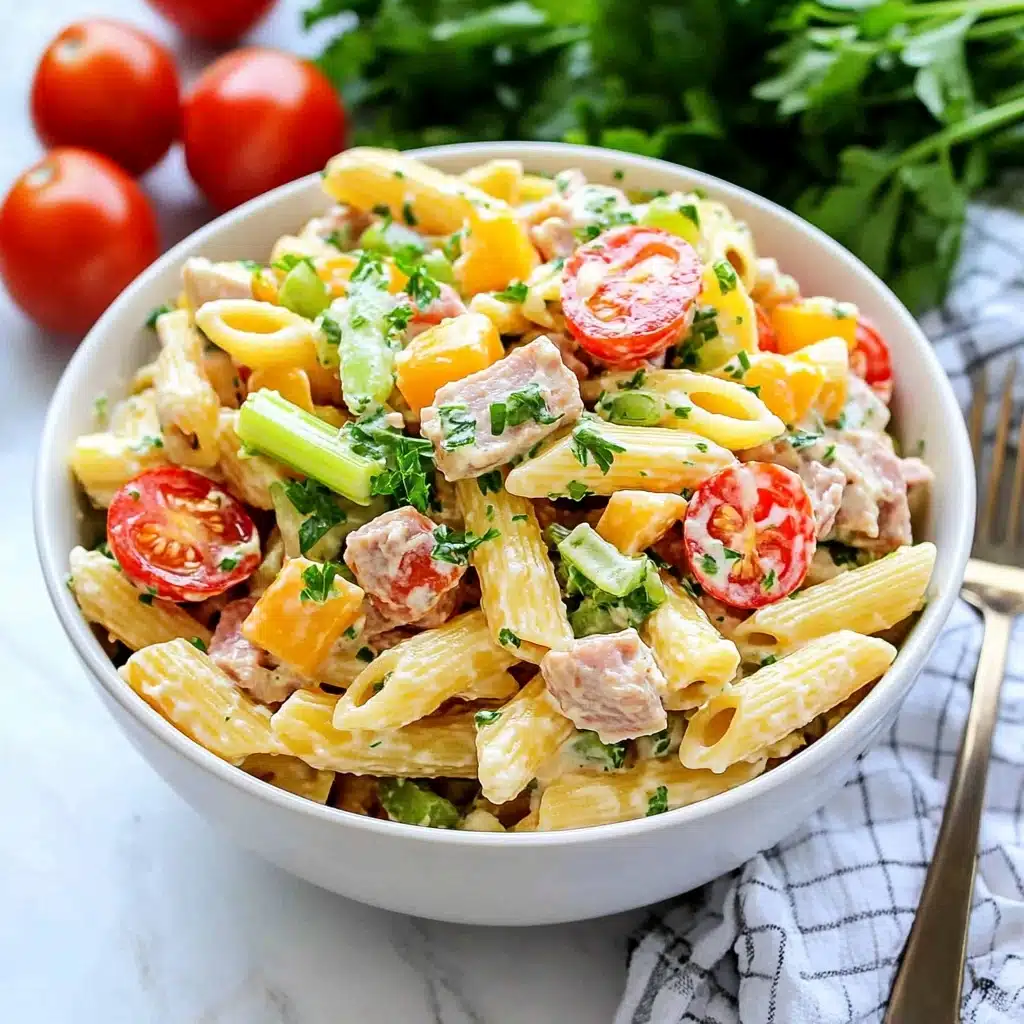 Chicken Club Pasta Salad Recipe - Recipe Image