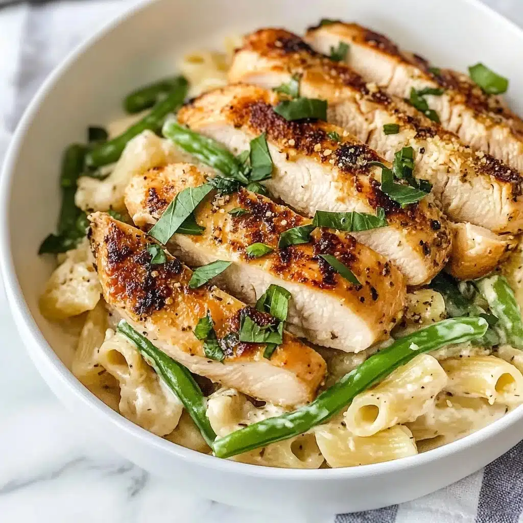 Creamy Parmesan Orzo with Chicken and Asparagus Recipe - Recipe Image