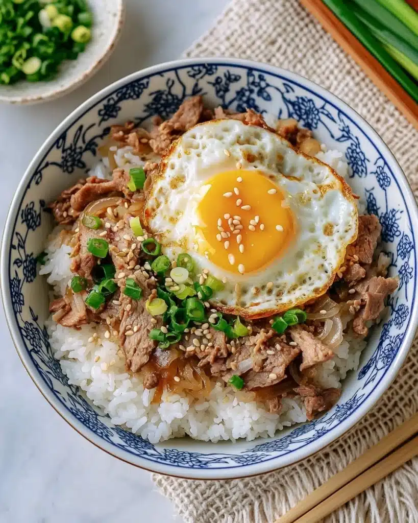 Japanese Beef & Rice Bowls (Gyudon) Recipe