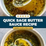 Sage Butter Sauce Recipe