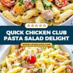 Chicken Club Pasta Salad Recipe