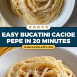 Authentic Bucatini Cacio e Pepe Recipe