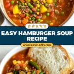 Hearty Hamburger and Vegetable Soup Recipe