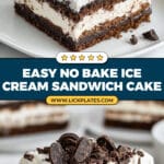 No Bake Ice Cream Sandwich Cake Recipe