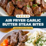 Air Fryer Garlic Butter Steak Bites Recipe