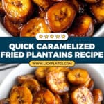 Sticky Sweet Fried Plantains Recipe