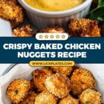 The BEST Crispy Baked Chicken Nuggets Recipe