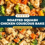 Roasted Butternut Squash Broccoli Cheddar Chicken Couscous Recipe