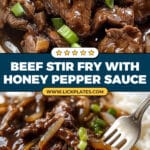 Beef Stir Fry with Honey and Black Pepper Sauce Recipe