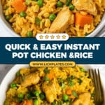Instant Pot Chicken and Rice Recipe