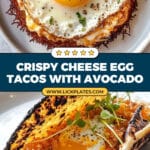 Viral Fried Egg Taco with Crispy Cheddar Cheese Recipe