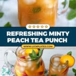 Minty Peach Tea Punch Recipe