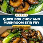 Bok Choy and Mushroom Stir Fry Recipe