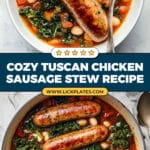 Tuscan Chicken Sausages with White Beans and Kale Recipe