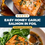 Honey Garlic Salmon Baked in Foil Recipe