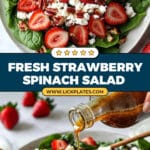 Strawberry Spinach Salad with Goat Cheese Recipe