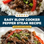 Slow Cooker Pepper Steak Recipe
