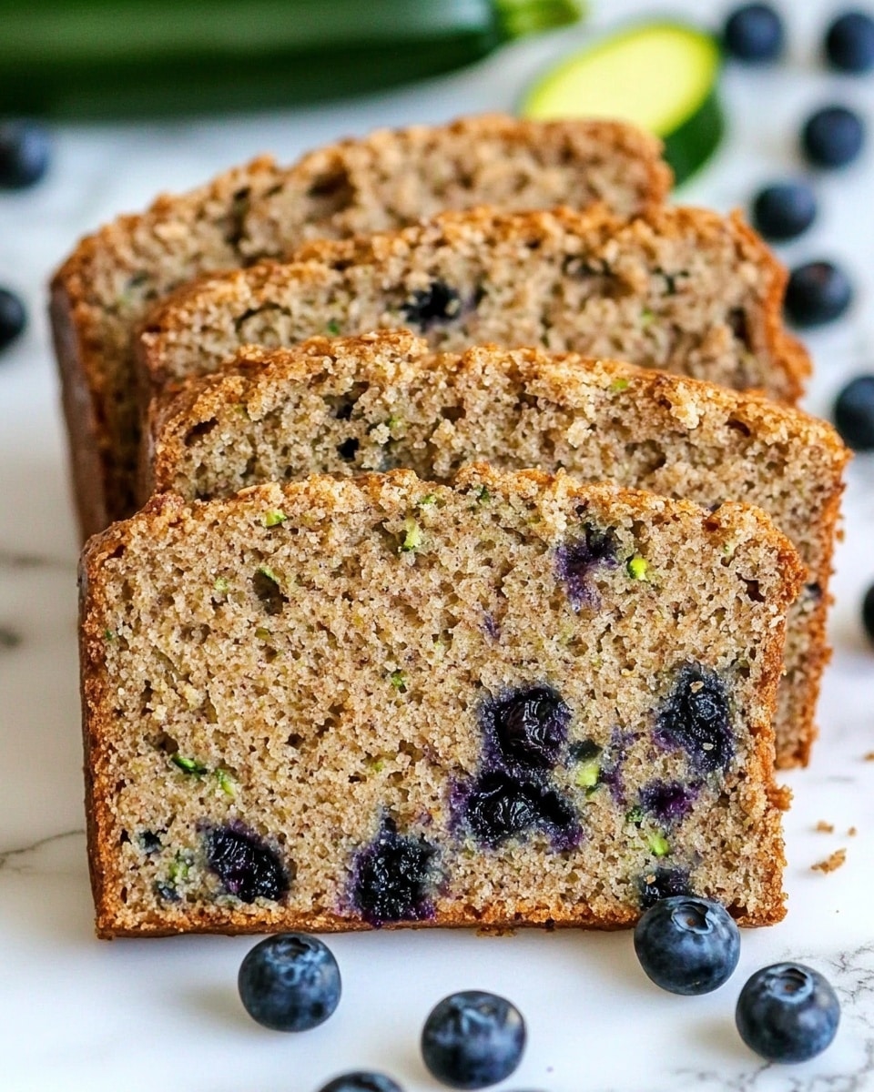 The image shows a stack of three round blueberry muffins with a crumbly, golden brown top layer. The bottom muffin and the middle muffin showcase the soft, moist inside dotted with juicy blueberries, with the top muffin placed slightly askew to reveal its crumb texture and the burst of blueberries inside. The muffins have a rustic texture with small holes and cracks, and there are fresh blueberries scattered around the stack on a white marbled surface. In the blurred background, a white bowl filled with more blueberries is visible, adding a fresh, natural touch to the scene. Photo taken with an iphone --ar 4:5 --v 6.1