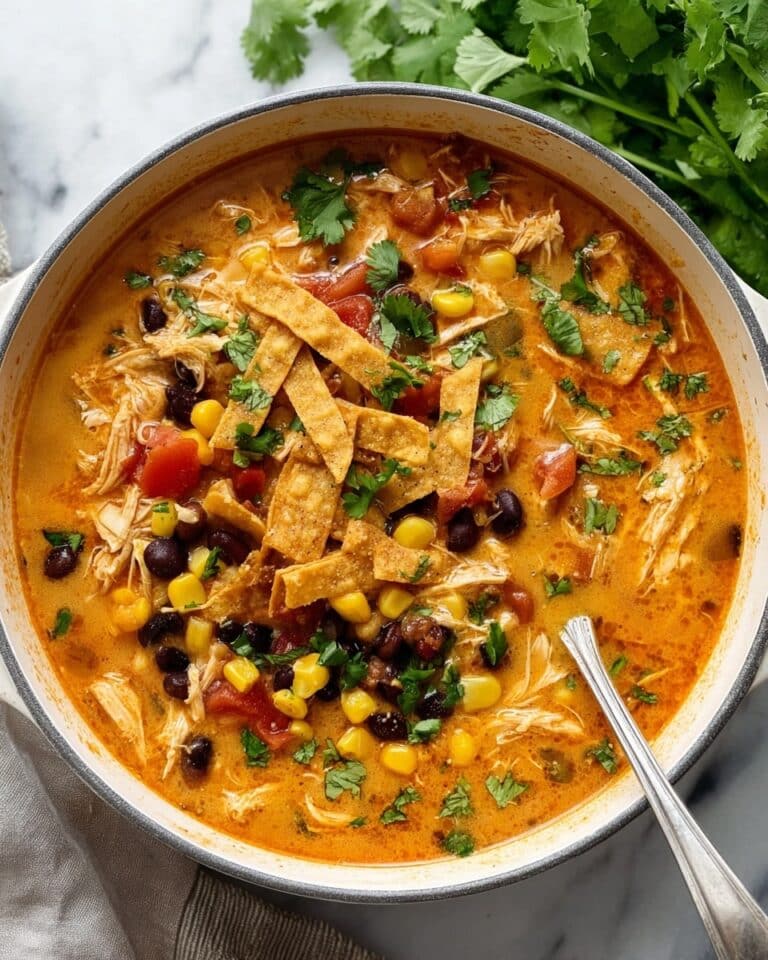 Creamy Chicken Tortilla Soup Recipe