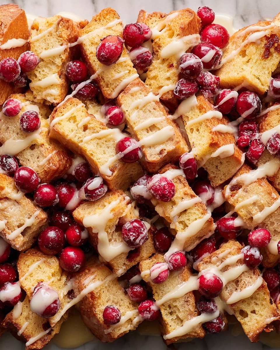 Cranberry Bread Pudding with Orange-Grand Marnier Icing Recipe