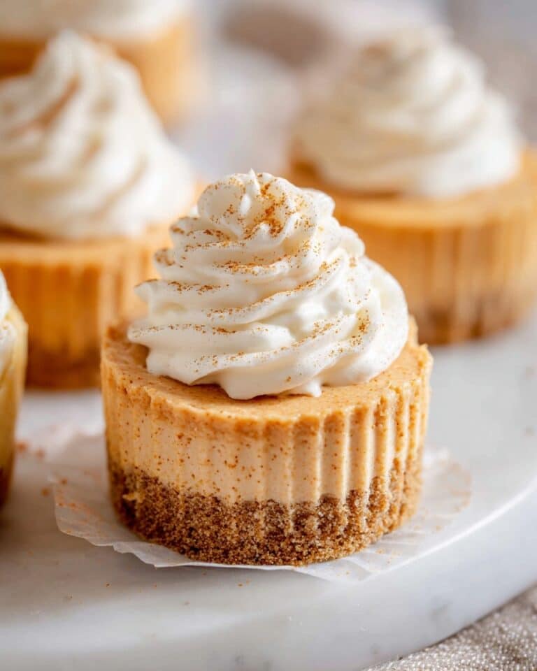 No Bake Mini Pumpkin Cheesecakes Recipe