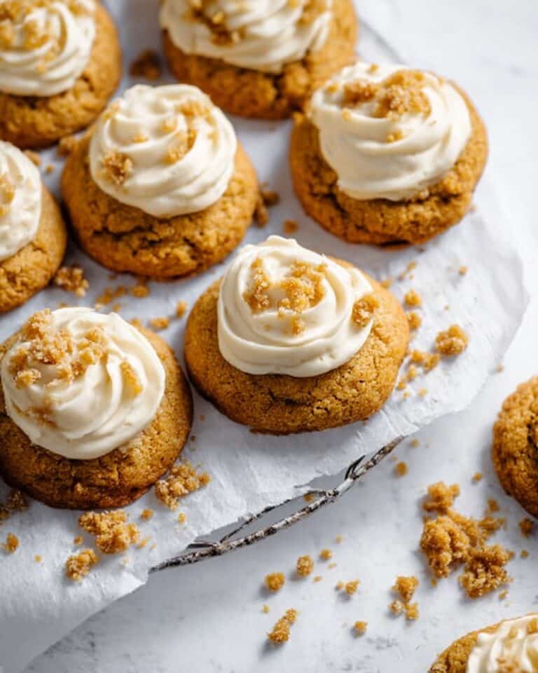 Easy Cheesecake Filled Pumpkin Thumbprint Cookies Recipe