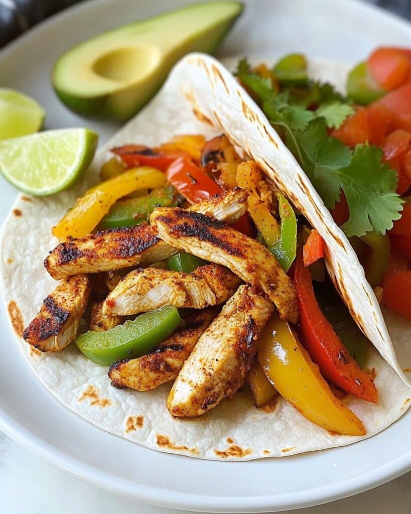 Sheet-Pan Poblano-&-Corn Chicken Fajitas Recipe