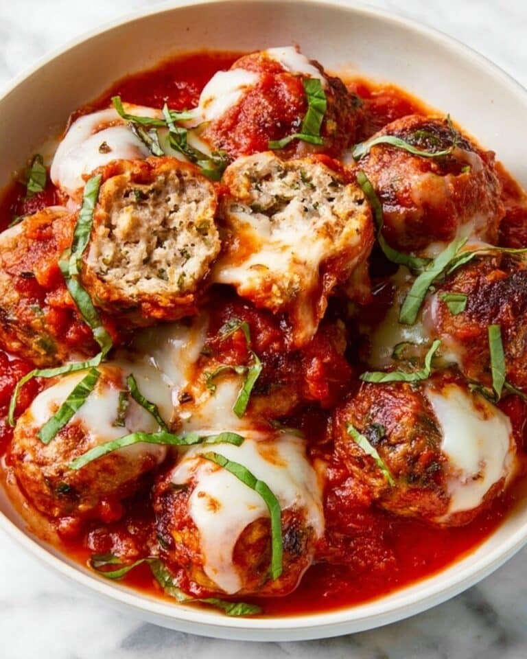 Cheesy Turkey Meatball Skillet Recipe