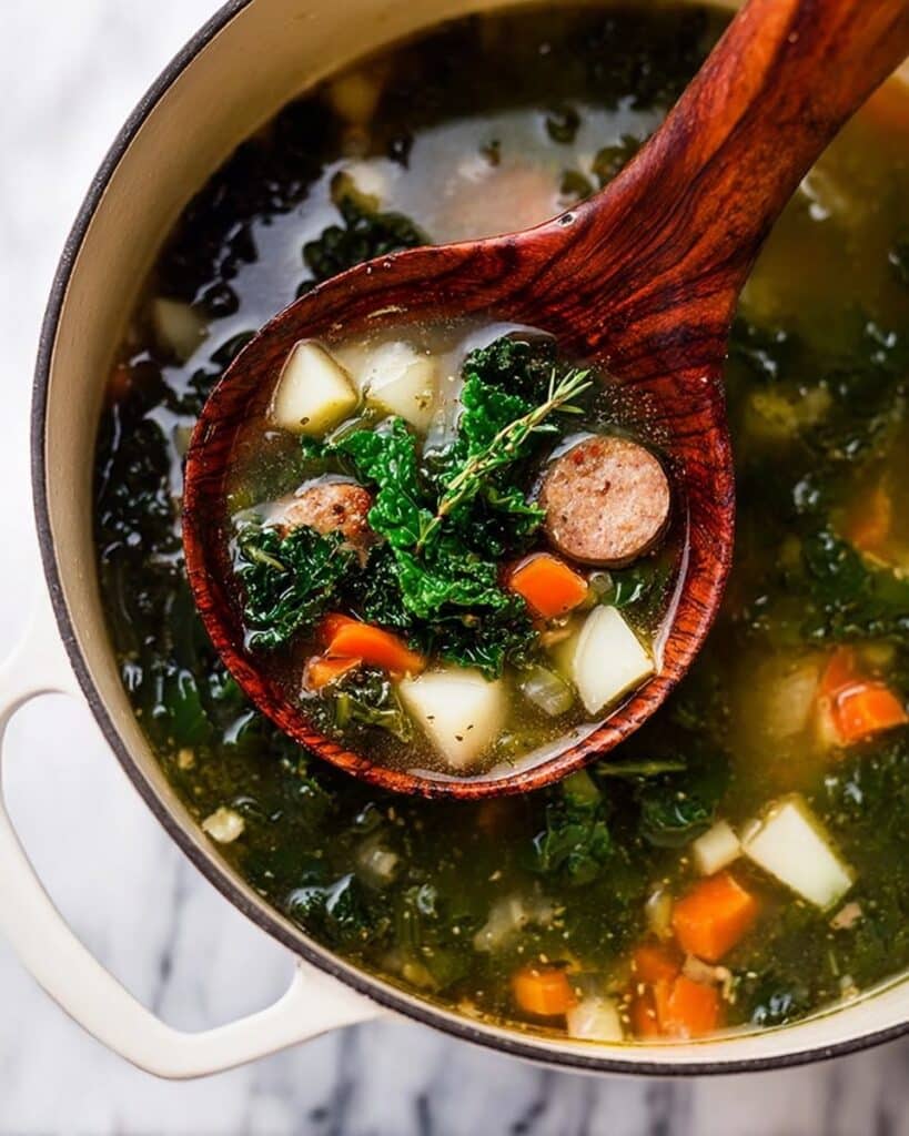 Kale and Potato Soup with Turkey Sausage Recipe