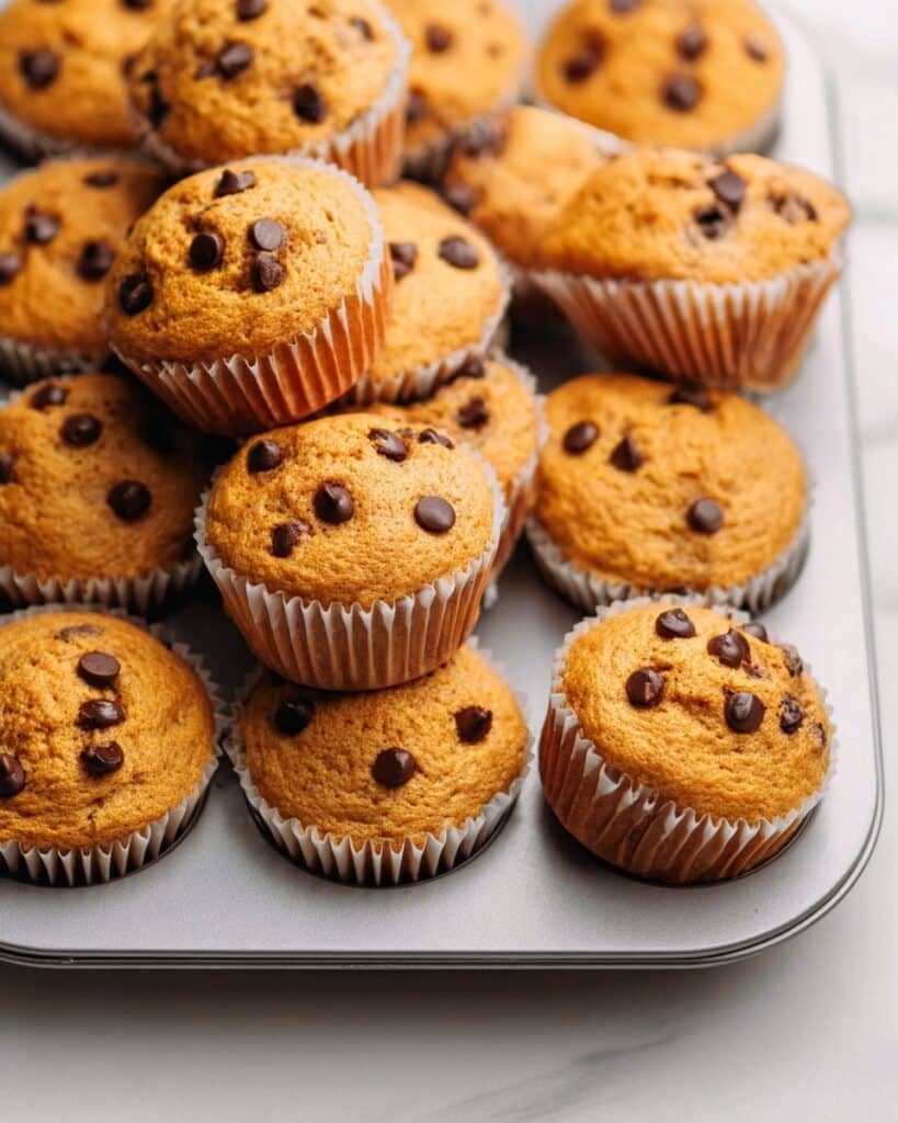 Mini Chocolate Chip Pumpkin Muffins Recipe